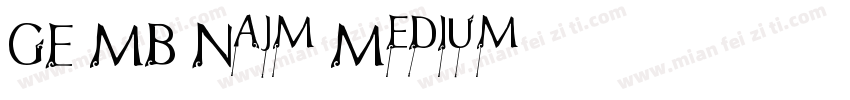GE MB Najm Medium字体转换